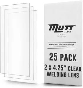 Mutt Tools 25 Pack of Clear Welding Lenses 2x4.25" – .04” Thick 2x4 Clear Welding Lens – Fits Most Standard Size Helmets, 2x4-1/4”