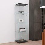 Yoluckea Glass Display Cabinet, 4 S