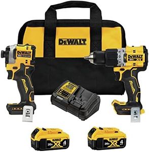 Dewalt DCK2050M2 20V MAX XR Brushless Lithium-Ion 1/2 in. Cordless Hammer Driver Drill and 1/4 in. Atomic Impact Driver Combo Kit with (2) 4 Ah Batteries