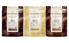 Callebaut, Milk, Dark & White chocolate chips (3 x 1kg Bundle)