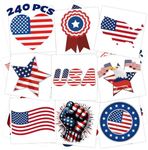 winthrop 240 Pcs 4th of July Tempor