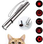 VOVIGGOL 7 in 1 Cat Toys LED Light Pointer, Pet Interactive Chase Cat Dog Toys for Indoor and Outdoor Playing, Cat Interactive Toys Wand Cat Chaser Toys, USB Rechargeable