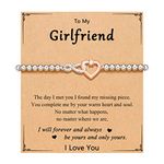 PINKDODO Gifts for Girlfriend Gifts Ideas Girlfriend Christmas Gifts I Love My Girlfriend Bracelets, Great Birthday Christmas Valentines Day Gifts for Girlfriend Her Women