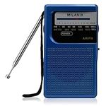 Milanix Small AM/FM Radio Portable 