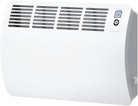 STIEBEL ELTRON Wall mounted convector, electric heater CON 20 Premium U, 2000 W for about 20 sqm, 7-day + 120-minute timer, frost + overheating protection, open window detection, Lot 20 compliant, alu