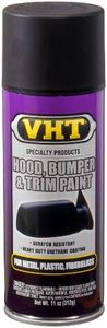 VHT SP027 Black Hood, Bumper and Trim Paint - 11 oz.