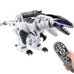 Spobot Remote Control Dinosaur Smart Wildlife RC Robot Electronic Pets, Interactive Intelligent Touching Robotic Walking Dancing Singing Dinosaur Toy with Shooting Mode for Kids 3 4 5 6 7 8+ Years