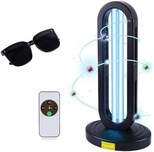UV Light Sanitizer with Ozone,Ultraviolet Light Sanitizer for Room,UVC Lamp with Remote Control,Home Disinfection Device for Dust Mites,15/30/60 Minutes Timer