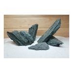 AquaRocks Iwagumi Style Rough-Textured Aquascaping Rocks for Aquarium Decoration, Reef Tank Setup, Terrariums, etc. (Sacramento Green, 3kg)