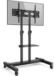 RFIVER Tall Mobile TV Stand on Whee