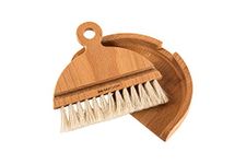 Table Broom Set - 2 Piece Small and Handy Perfect for Crumbs and Crumbs on the Dining Table or Kitchen Countertop, Wooden Hand Brush & Scoop, Small Sweeping Set, Table Cloth Brush