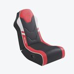 X-Rocker Shadow 2.0 Floor Rocker, Audio Console Gaming Chair - Headrest Speakers, Ergonomic Support, Folding Rocking Base, Wipe-Clean Faux Leather for Kids & Teens - Red