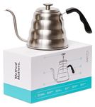 Pour Over Coffee Kettle with Thermometer for Exact Temperature - Gooseneck Pour Over Kettle for Drip Coffee and Tea (1.2 Liter | 40 fl oz)