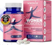 Probiotics for Women by Nordwise I 2-Month Supply (300 Billion CFU/Bottle) I Upgrade Your Gut Health I Pure Vegan Formula I Made in EU