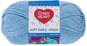 Red Heart E746.9800 Soft Baby Steps Yarn Baby Blue