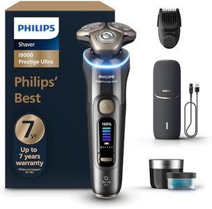Philips Shaver i9000 Prestige Ultra, Wet & Dry Electric Shaver, Dark Slate, with Skin IQ Pro Technology, Triple Lift & Cut System, 360 NanoTech Precision Blades, 5 Shaving Modes, Model XP9402/46
