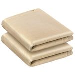 ARCCAPTAIN 2 Pack Welding Blanket 4x6ft, Heavy Duty Fiberglass 1022 °F Heat Resistant Fabric Welding Blankets Fireproof Thermal Resistant Insulation Welding Curtain for Grill, Smoker