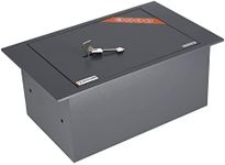 Brihard Floor mountable A4 documents fitting Safe with Key Lock - 13,5L Secure Storage - External size 18x42x26cm Home Safe with Key Lock - Floor mounted Heavy Duty Safe - Internal size 17x36x22cm