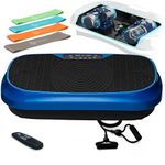 LifePro Vibration Plate Exercise Machine, Waver Mini Oscillation Vibration Plate for Lymphatic Drainage & Weight Loss, with 200W Quiet Motor, 99 Speed Setting & 117 KG Weight Capacity (Blue)