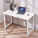 Panana Computer Desk Office Study Desk Computer PC Laptop Table Workstation Dining Gaming Table 120x60x74cm (White)