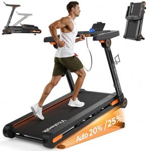 Vitalwalk Foldable Treadmill with Auto Incline, Commercial 49"x18" Wide Running Belt, 10MPH, 3.5HP Brushless, Walking Pad Treadmill for Home, Auto Folding, No Installation, 350LBS, APP, Large