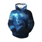 MUKASY Dinosaur Monster Sweatshirts Boys Girl Novelty 3D Print Hooded Hoodies S