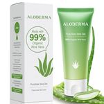 Aloderma 99% Organic Aloe Vera Gel for Face Made within 12 Hours of Harvest, Natural Hydrating Pure Aloe Vera Gel for Soothing Skincare, Moisturizing Aloe Gel for Skin, Face, & Sensitive Skin, 114g