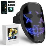 megoo Led Mask with App Bluetooth Programmable Customized,Led Electronic Digital Light Up Mask Halloween for Costume DJ Masquerade Rave Cosplay Birthday Party,Led Full Face Shining Mask for Adult Kid