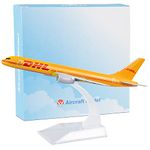 Busyflies Airplane Model Diecast Planes 16cm DHL Boeing 757 Model 1:400 Alloy Model Aircraft for Collection