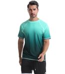 Danfiki Mens Rash Vest Watersport Rash Guards Swimming Shirts Sun Protection Surfing T-Shirt Running Sports Top Quick Dry Short Sleeve