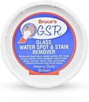 Bruce's GSR Glass Water Spot & Stain Remover - Pro's Choice Stain Remover - Shower Cleaner Cleaning Supplies - Hard Water Stain Remover for Glass Shower Door & Chrome Fixture (Heavy Duty Brown,10 oz)