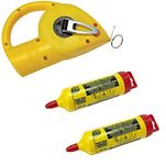 Maxi Chalk Line 30mtr Road/Roof Marking c/w 2No Chalk Flasks, Yellow