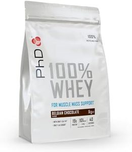 PhD 100% Whey lean musclebuilding High Protein Shake with BCAA's, Chocolate,1Kg