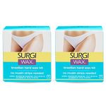 Surgi Brazilian Microwave Hard Wax Kit 4 Oz, 2 Pack