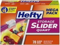 Hefty Slider Storage Bags, Quart Si