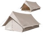 Naturehike 2 Persons Cotton Eaves Tent Breathable Outdoor Extend5.6 Extra Wide Tent Luxury Comfortable Tents for Camping, Party