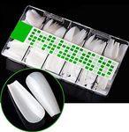 SHILLS PROFESSIONAL 500 Pcs Artificial Coffin Nail Tips Box Natural