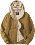 Flygo Men's Sherpa Hoodie Jacket Fl