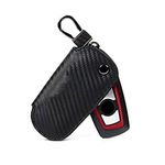 DYBANP Leather Carbon Fiber Key Holder Wallet Bag Key Case For Bmw F30 F10 F20 X3 X1 X5 X6 Car Case Key For Bmw M Key Cover-H