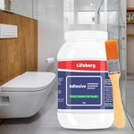 Lifeberg 300gm Crack Seal Glue with Brush | Transparent Waterproof Solution for Roof Leakage | Waterproofing Agent for Lasting Protection | Epoxy Resin Sealant for Pipes, Walls, Tiles