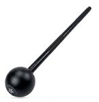 Leeway (20kg) MaceBell Mugdar Meel Indian Clubbell for Functional Training & Strength | Cast Iron Macebell | Gada Style Traditional Fitness Tool, Shoulder Mobility (Black, 20kg Steel Mace)