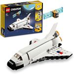 LEGO® Creator Space Shuttle 31134 Building Toy Set; Rebuild It into an Astronaut Figure or Spaceship; for Kids Aged 6+ Who Love Science Toys and Space Play