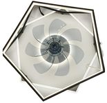 QAWACHH BLDC Ceiling Fan Light 220V Modern Fan Chandelier White with Remote Controls