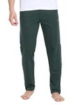 U.S. POLO ASSN. Men Solid Or001 Track Relaxed Pants - Pack of 1 (Bottle Green Large)