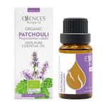 Essences Bulgaria Organic Patchouli Essential Oil 0.51 Fl Oz 15ml Pogostemon cablin - 100% Pure Natural Undiluted Therapeutic Grade for Aromatherapy Diffuser Sauna, DIY Perfume, Soap and Candle Making