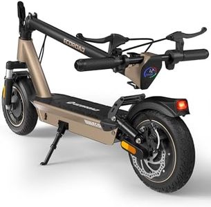 ECOROAD Electric Scooter, 32 Miles & 25MPH, 264lbs Capacity, 10" Pneumatic Tires, 750W Motor, Foldable Commuter Scooter for Adults with Forged Folding System & Anti-Rust Deck