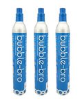 bubble-bro 60L CO2 Cylinder [3-PACK], compatible with bubble-bro, Drinkmate, Sodastream, aarke and other soda makers