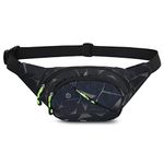 GUSTAVE� Waist Bag for Men Women, Stylish Chest Bag for Men Fanny Pack for Men Waist Pouch for Men Bag Belt Sport Bag for Travel Running Outdoor Sports Cycling