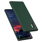 E Segoi Designed for Galaxy Note 10 Plus Case, Liquid Silicone Gel Rubber Shockproof Case Soft Microfiber Cloth Lining Cushion Compatible with Galaxy Note 10+ Plus 6.8 inch (2019) (Sequoia Green)