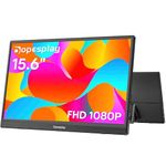 Portable Monitor, 15.6" FHD 1080P Travel Portable Monitor for Laptop, Ultra-Slim External Portable Screen for Laptop with Kickstand, Screen Extender for Laptop PC Mac Phone PS4/5 Xbox Switch